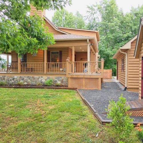Side view of the house