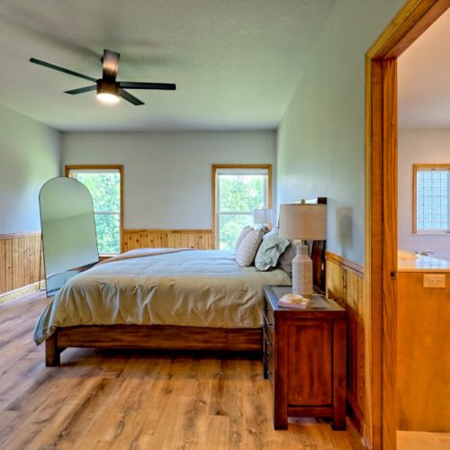 Primary suite on main level.