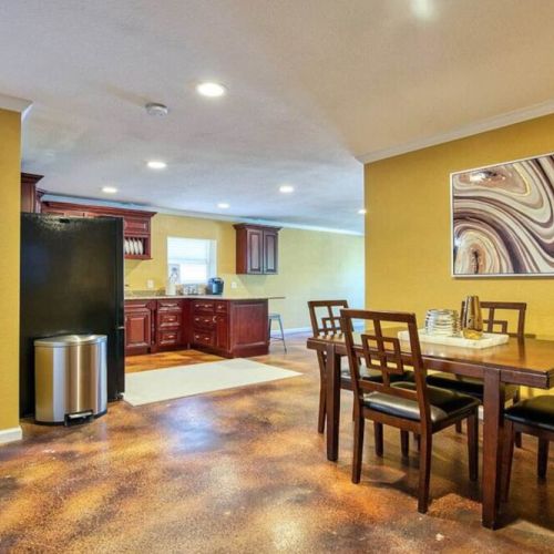 Downstairs dining area