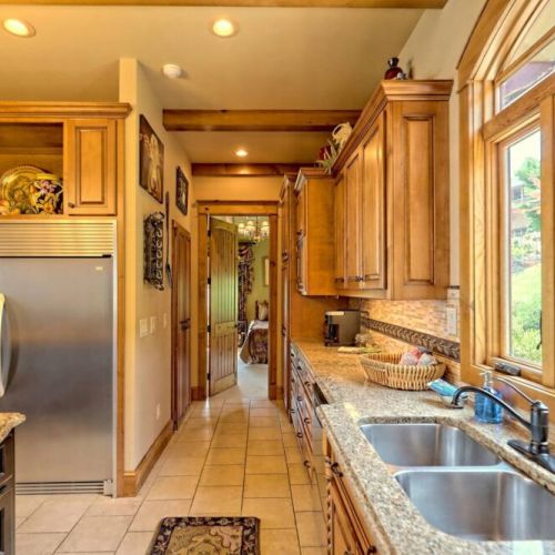 Well appointed kitchen with views, even while you prepare dinner!