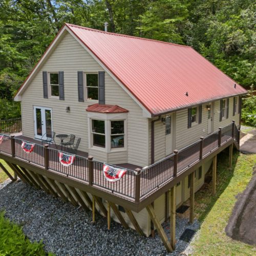 View of the home from the front.