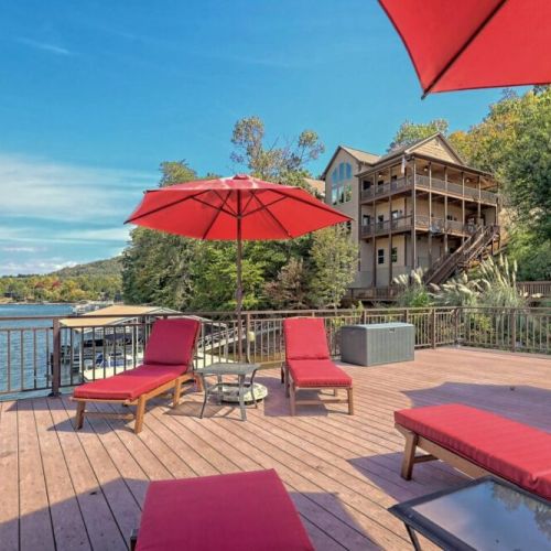 View from dock to the house