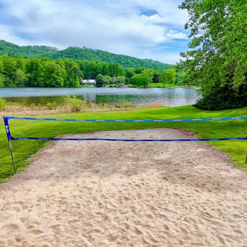 Volleyball court.