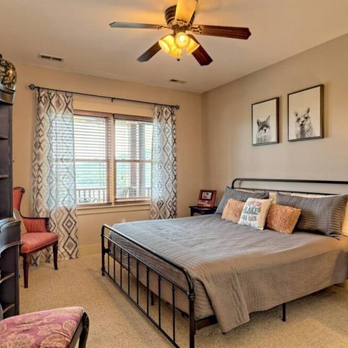 terrace level guest bedroom
