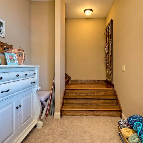 Lower level stairs