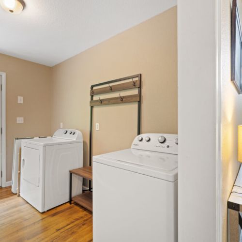 Laundry room, entrance to home.