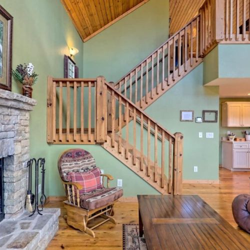 Stairwell to loft area