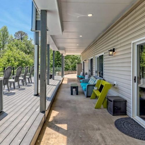 View of lower patio