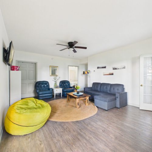 Lower level living area