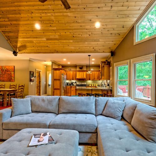 Open concept living area.