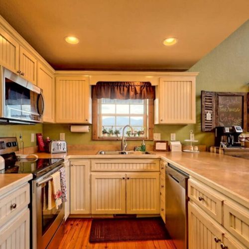 Nicely organized kitchen