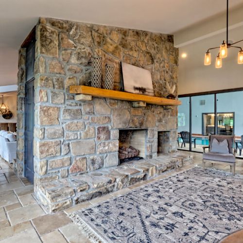 Sitting area.