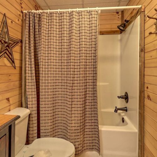 Lg. soaker tub and shower.