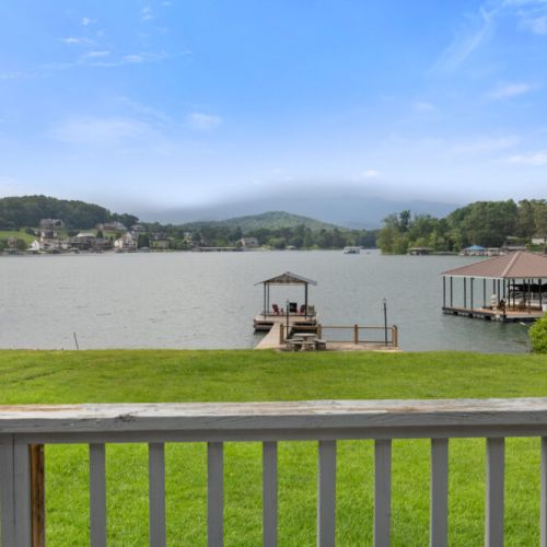 View of dock from back porch.