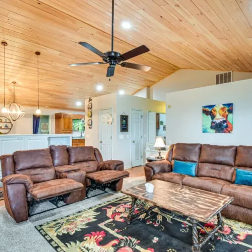 Upper level living room