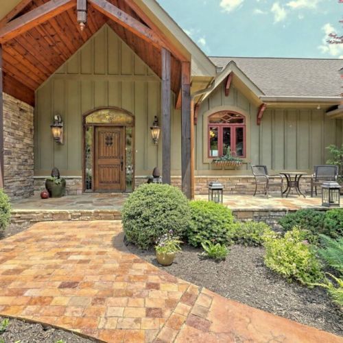 Grand front entryway