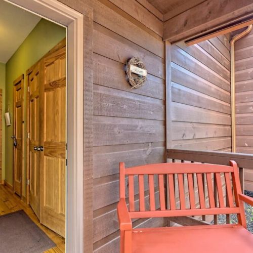 Front porch area and entry