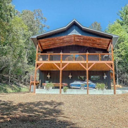 Rear view of property