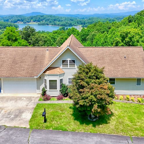 Aerial front of home.