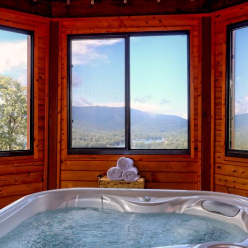 View from hot tub