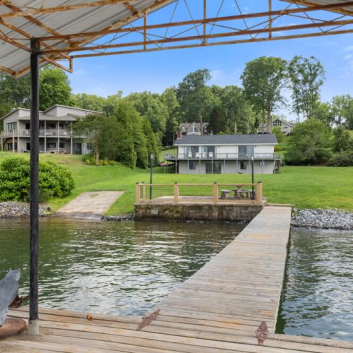 View of the home from the dock.
