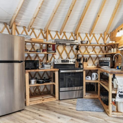 Fully stocked kitchen