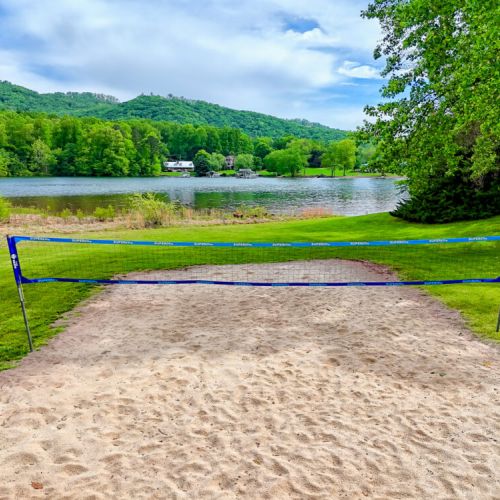Volleyball court.
