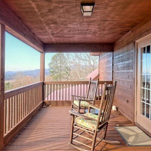 French doors from master to patio w/ seating