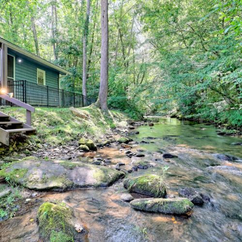 Back of home from the creek.