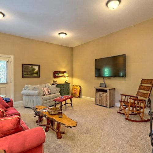 Downstairs comfy living space