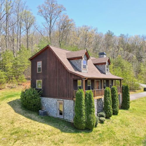 Side view of property