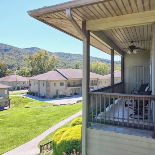 Side porch view