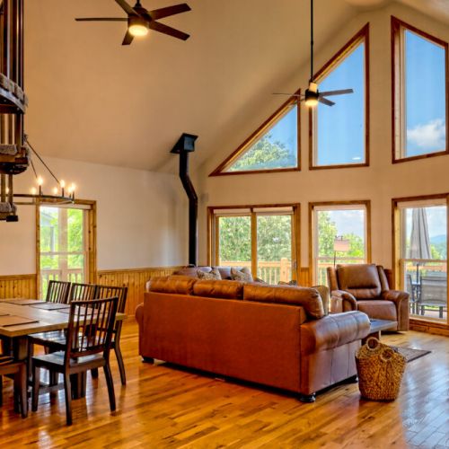 Living and dining area.