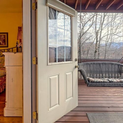 And don't miss a nice swing on the porch swing!