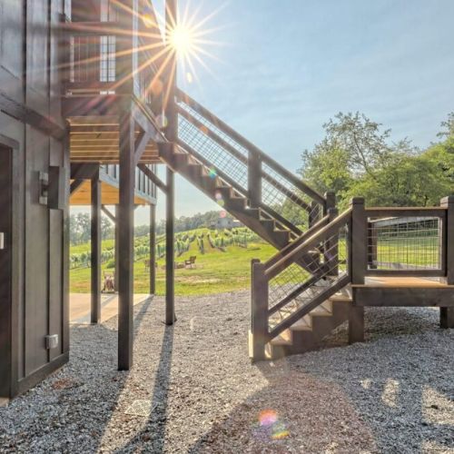 Lower deck / garage area