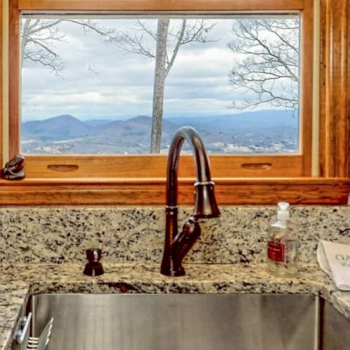 Look at this view out the kitchen window! You might want to do the dishes! :)