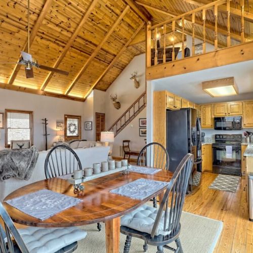 Dining view with easy access to the kitchen