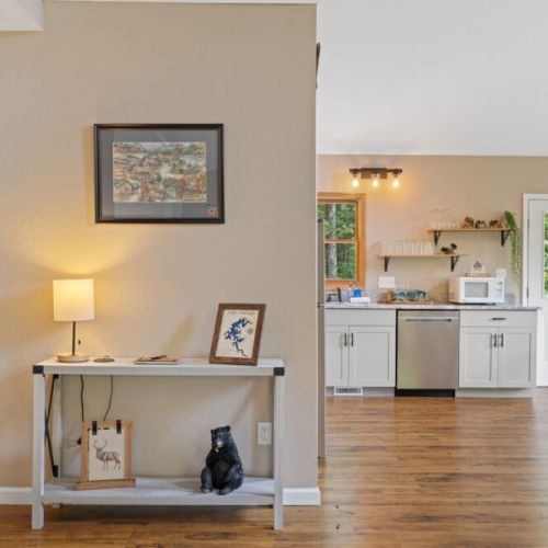 Looking into the kitchen & laundry room/entrance.