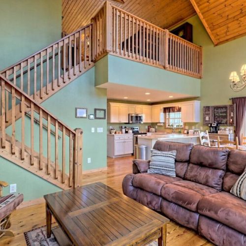 How about a seat on that comfy furniture in front of the fireplace