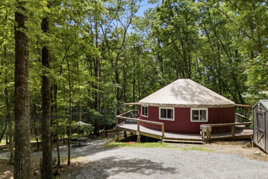 Outside of yurt
