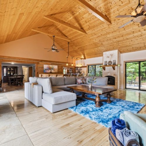 Spacious living area.