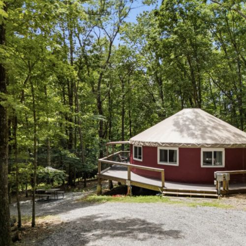 Outside of yurt