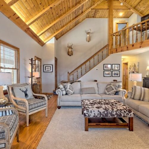 Living area and stairwell