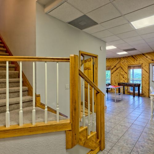 Stairs down to basement.