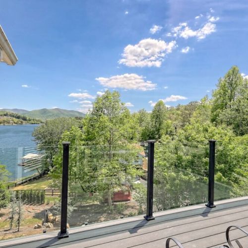View from private balcony off queen bedroom on main level