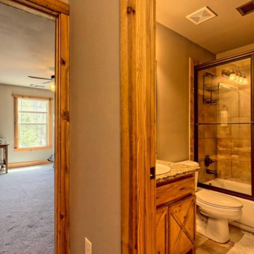 Upstairs Bathroom adjoining the bunkroom