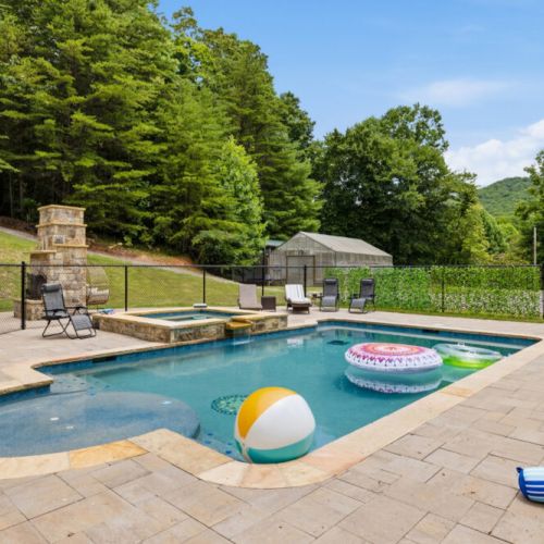 Pool area.