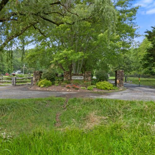 Entrance to neighborhood. Gated.