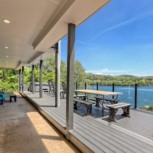 View from lower patio